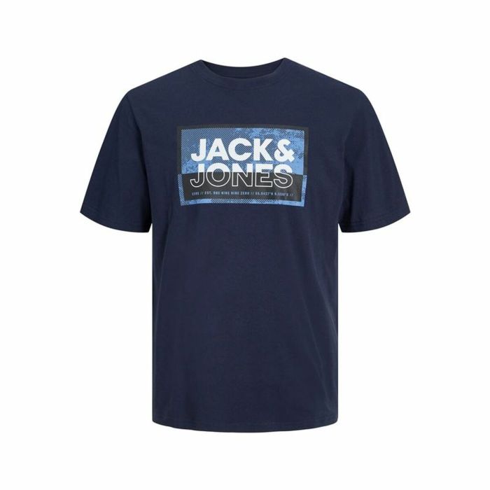 Camiseta de Manga Corta Hombre Jack & Jones logan Azul Hombre 0 Camiseta de Manga Corta Hombre Jack & Jones logan Azul Hombre 0