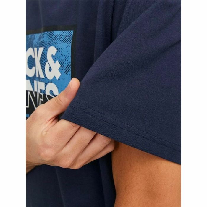 Camiseta de Manga Corta Hombre Jack & Jones logan Azul Hombre 3 Camiseta de Manga Corta Hombre Jack & Jones logan Azul Hombre 3