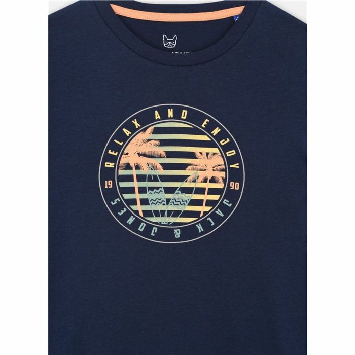 Camiseta de Manga Corta Infantil Jack & Jones Jjsummer Smu Vibe Tee Azul marino 1