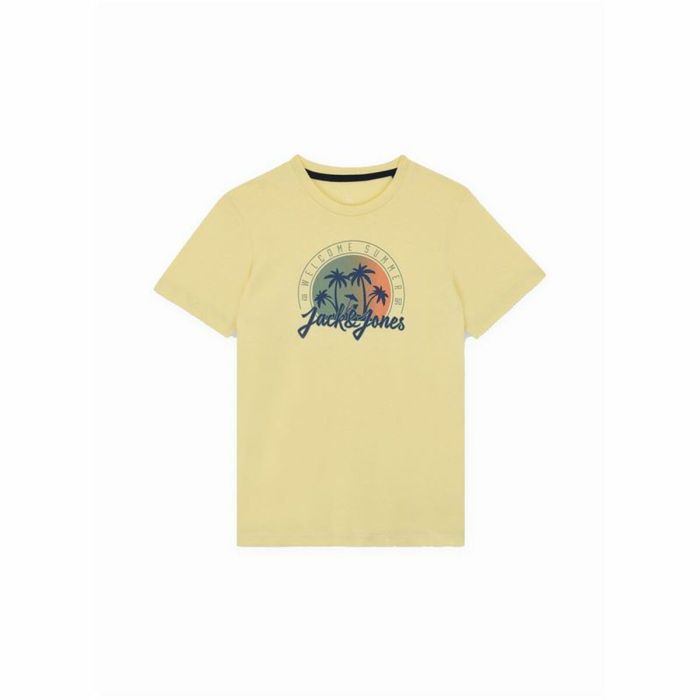 Camiseta de Manga Corta Infantil Jack & Jones Jjsummer Smu Vibe Tee Amarillo