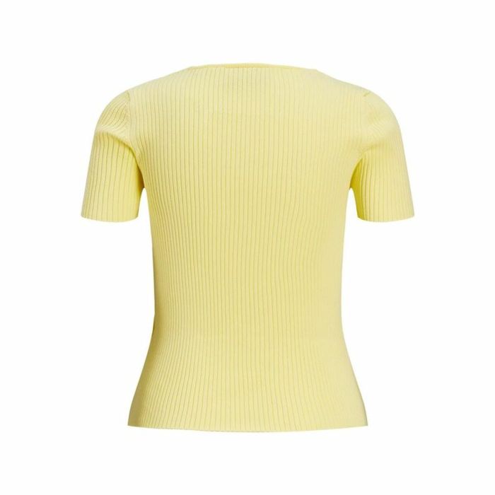 Camiseta de Manga Corta Mujer Jxsky Ss Jack & Jones French Vanilla Amarillo 4