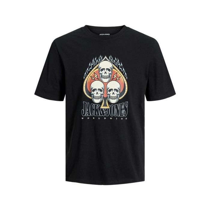 Camiseta de Manga Corta Infantil Jack & Jones Jorheavens Negro