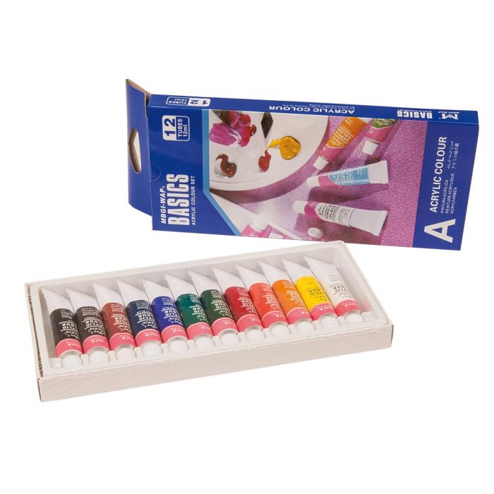 Pintura Acrilica Artist Caja Carton De 12 Colores Surtidos Tubo De 12 mL 1