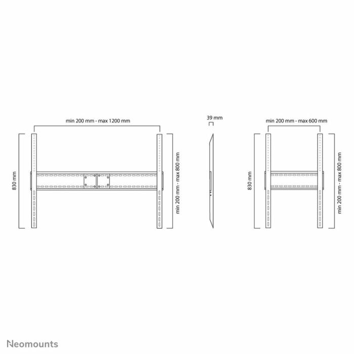 Soporte TV Neomounts LFD-W1500 60-100" 150 kg 2