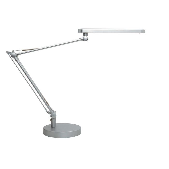 Lampara De Escritorio Unilux Mambo Led 5,6 W Doble Brazo Articulado Abs Y Aluminio Gris Metalizado Base 19 cm 1 Lampara De Escritorio Unilux Mambo Led 5,6 W Doble Brazo Articulado Abs Y Aluminio Gris Metalizado Base 19 cm 1