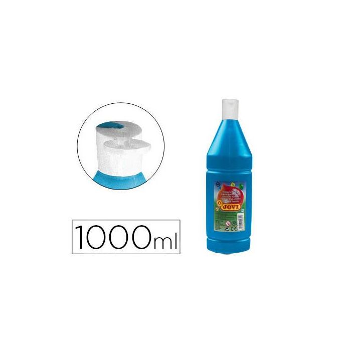 Jovi Témpera Líquida Paint Azul Cyan Botella 1000 mL