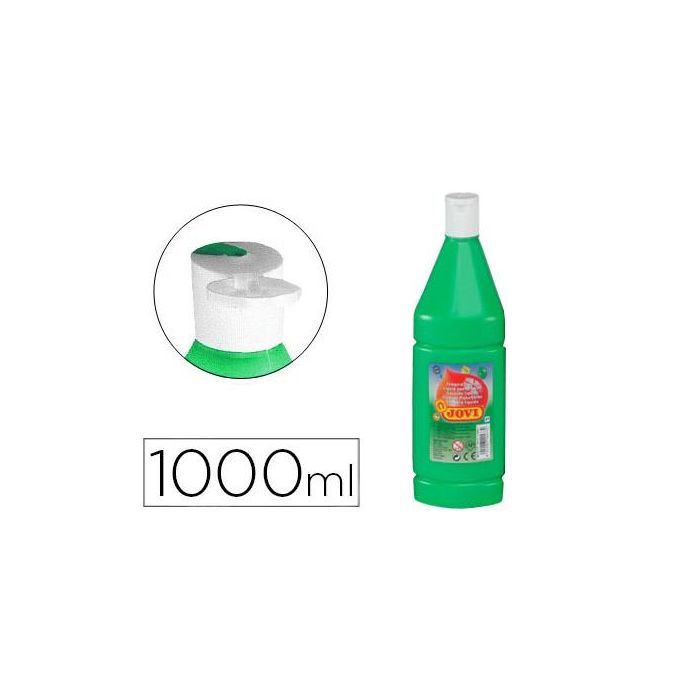 Tempera Liquida Jovi Escolar 1000 mL Verde Medio