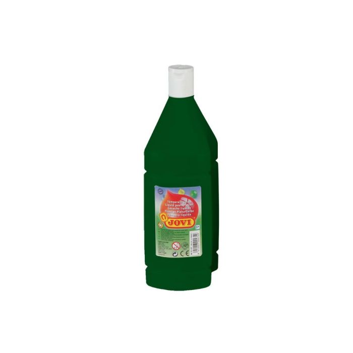 Tempera Liquida Jovi Escolar 1000 mL Verde Oscuro 1