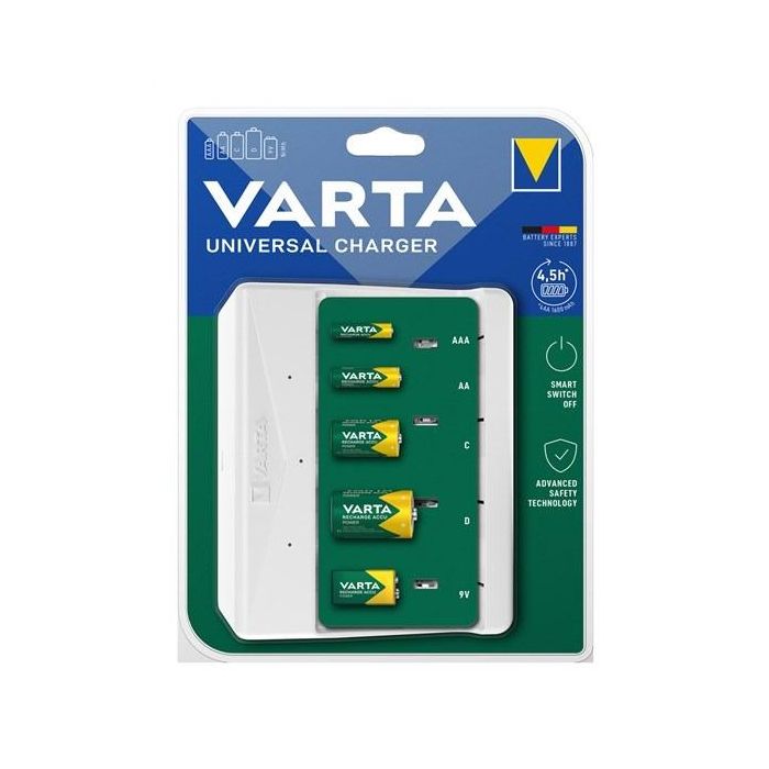 Cargador de Pilas Varta 57658 4 Pilas Universal 2