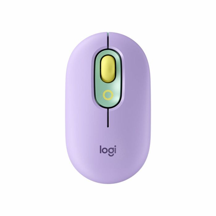 Ratón inalámbrico Logitech POP Mouse con emojis personalizables, Bluetooth, USB, multidispositivo - Menta