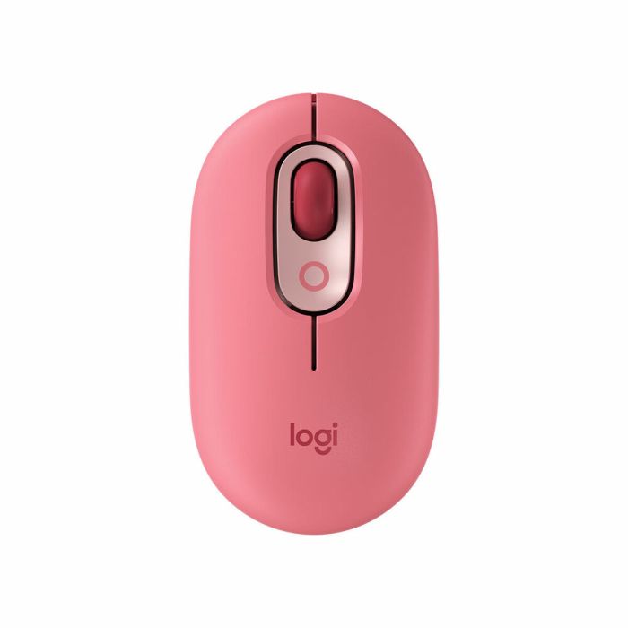 Ratón Logitech POP Mouse with emoji Rosa