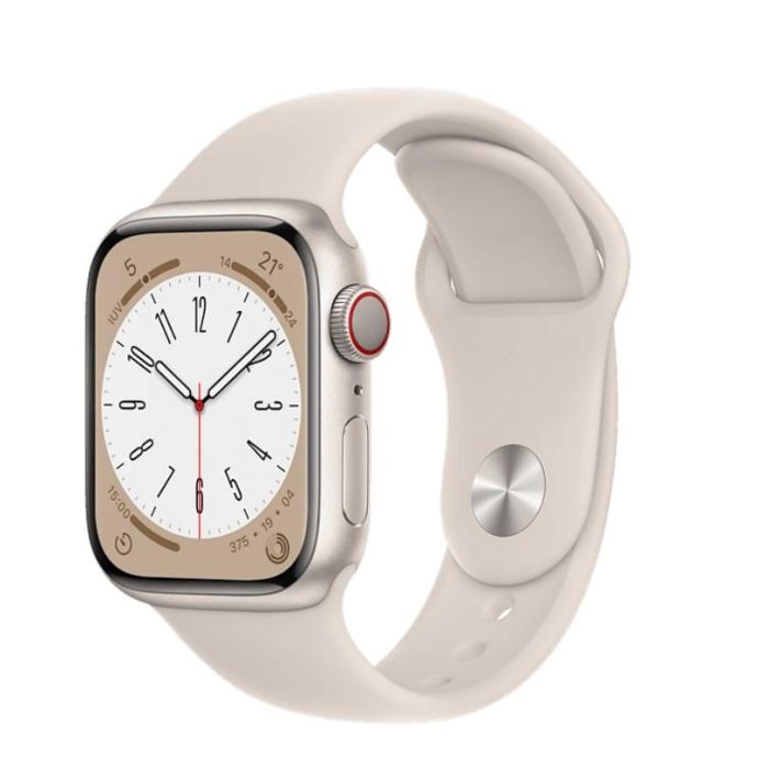 Apple Watch Series 8 GPS 41mm Starlight Aluminio/Midnight Sport Band Reacondicionado A+ Ref. 4NP13B/A-AS