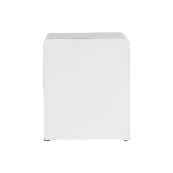 Mesita De Noche Moderno DKD Home Decor Blanco 30 x 48 x 40 cm 5