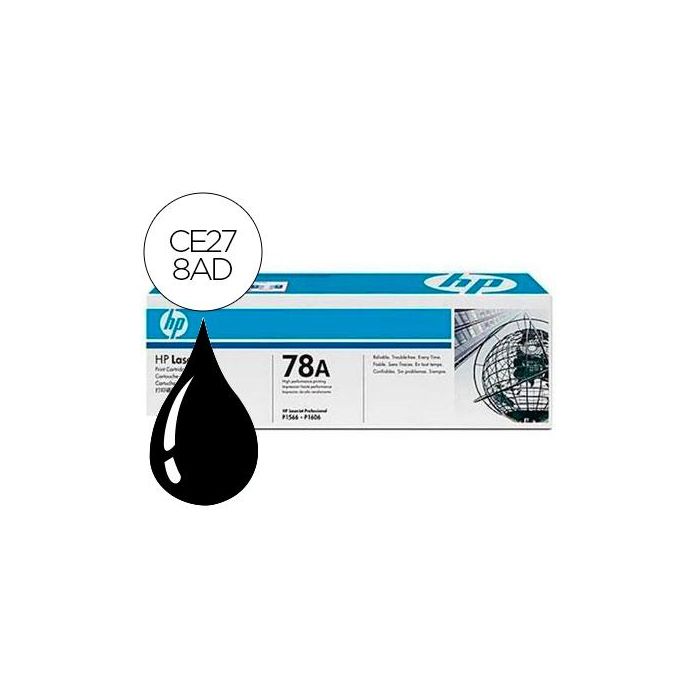 Hp Toner Negro Laserjet P 1606 Dn 1566 M 1536 Dnf Nº 78A Pack 2