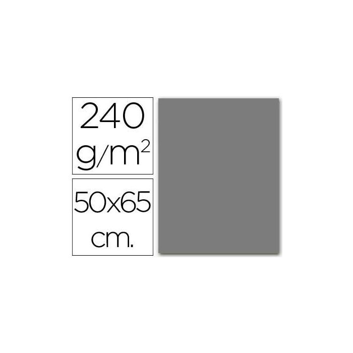 Cartulina Liderpapel 50x65 cm Gris 240 gr Unidad 125 unidades