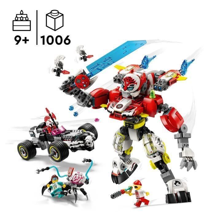 LEGO DREAMZzz 71497 Robot Tigre de Cooper y Corredor de Zero - Juguete de Construcción 3 en 1 3 LEGO DREAMZzz 71497 Robot Tigre de Cooper y Corredor de Zero - Juguete de Construcción 3 en 1 3