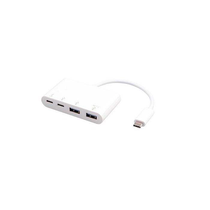 eSTUFF Hub USB-C a 2x USB 3.0 y 2x USB-C 3.1 para Laptop/Tablet
