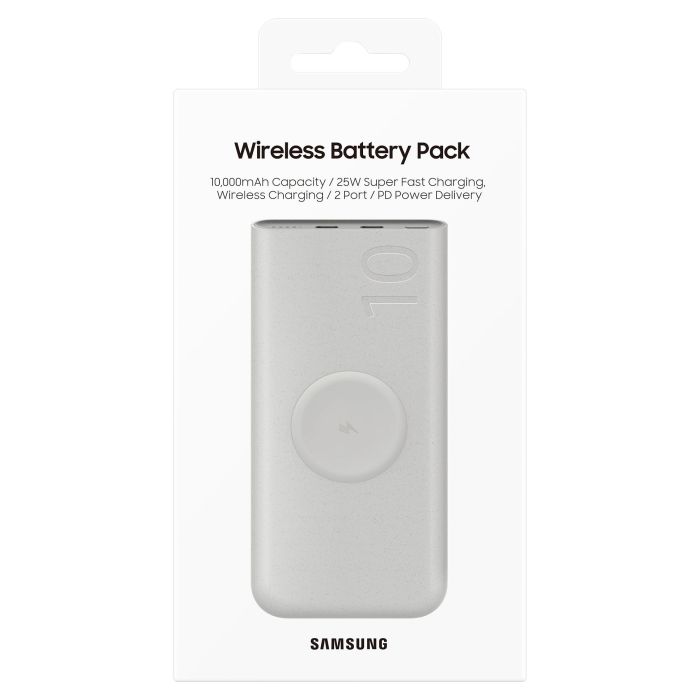 Samsung EB-U2510XUEGEU Powerbank 10000 mAh 25W Cargador Inalámbrico Beige 6