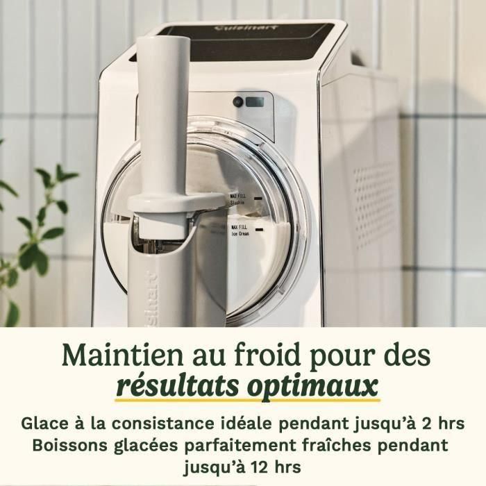 Máquina para hacer helados y granizados CUISINART - ICE200E - Capacidad de 1,6 L - 170 W 3