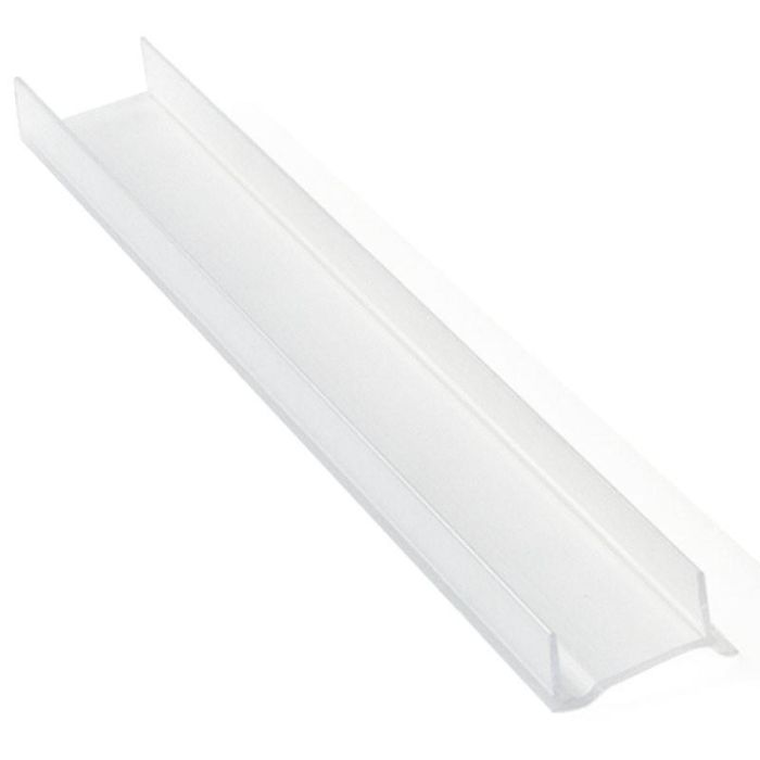HERRAJES ALK Protector Zócalo Transparente Sp19 3,60M Perfil Antihumedad para Zócalo de Madera