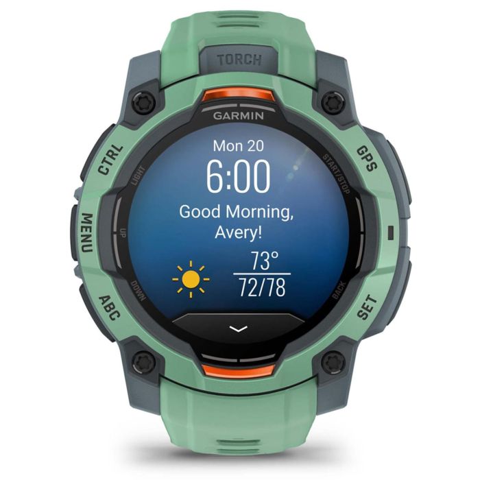 Garmin Instinct 3 Smartwatch AMOLED 1.2" (3,05 cm) 390x390 Píxeles 45mm con GPS y Pantalla Táctil Correa Silicona Verde 9