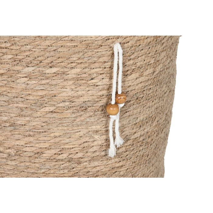 Cesta Basicos DKD Home Decor Natural 41 x 38 x 41 cm Set de 3 (2 Unidades) 2