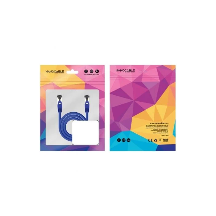 Nano Cable 10.20.2001-BL Cable de Red RJ45 SSTP Cat.8.1/ 1m/ Azul 1 Nano Cable 10.20.2001-BL Cable de Red RJ45 SSTP Cat.8.1/ 1m/ Azul 1