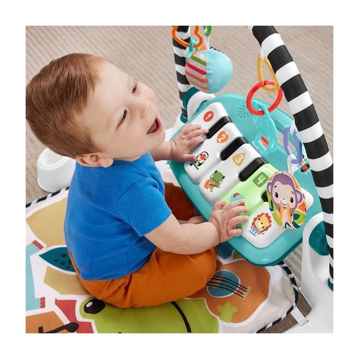 Alfombra manta actividades fisher-price kick & play con piano, luces y sonidos 2 Alfombra manta actividades fisher-price kick & play con piano, luces y sonidos 2