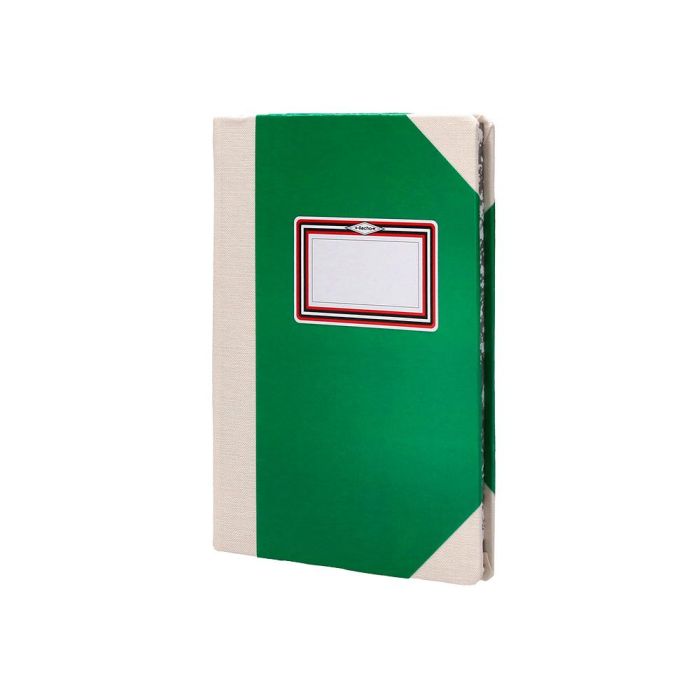 Libro Cartone Cosido Fernandes Flecha Din A4+ Rayado Horizontal 50 Hojas 100 gr Verde 3