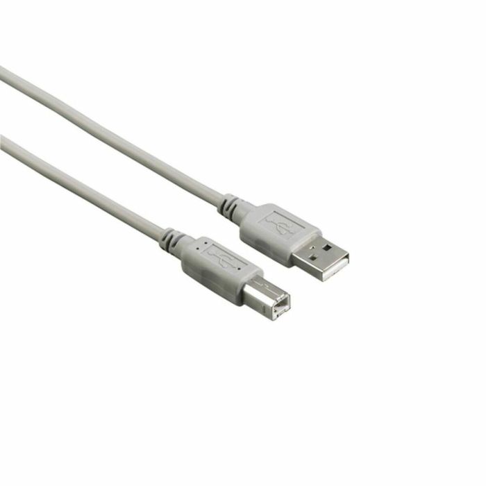 Cable USB A a USB B Hama 00200900 1,5 m Gris