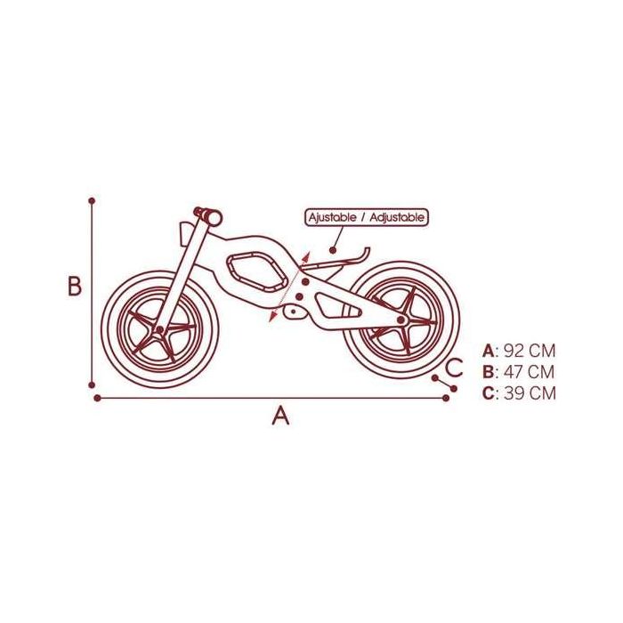 Bicicleta Infantil Woomax Classic 12" Sin Pedales 10 Bicicleta Infantil Woomax Classic 12" Sin Pedales 10