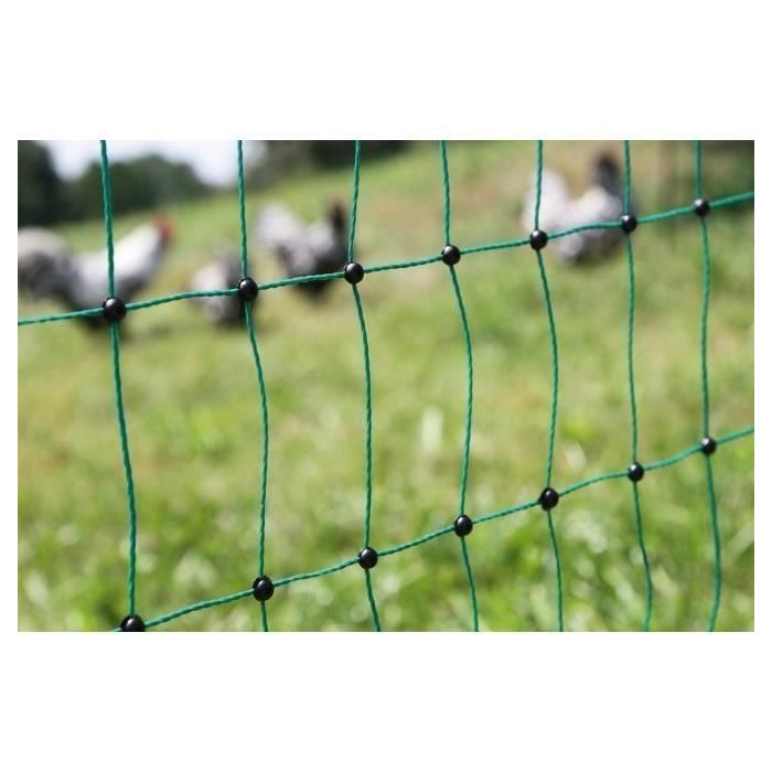 KERBL Red para pollos 50 m - 106 cm - doble punta - verde - no eléctrica 3 KERBL Red para pollos 50 m - 106 cm - doble punta - verde - no eléctrica 3