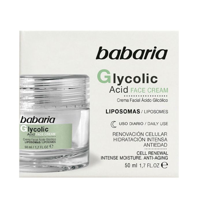 Babaria Glycolic Acid Crema Facial Renovación Celular