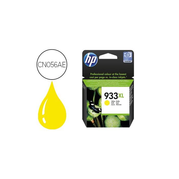 Ink-Jet Hp 933XL Amarillo Cn056Ae Officejet 6100-6600-6700 Premium Capacidad 825 Pag