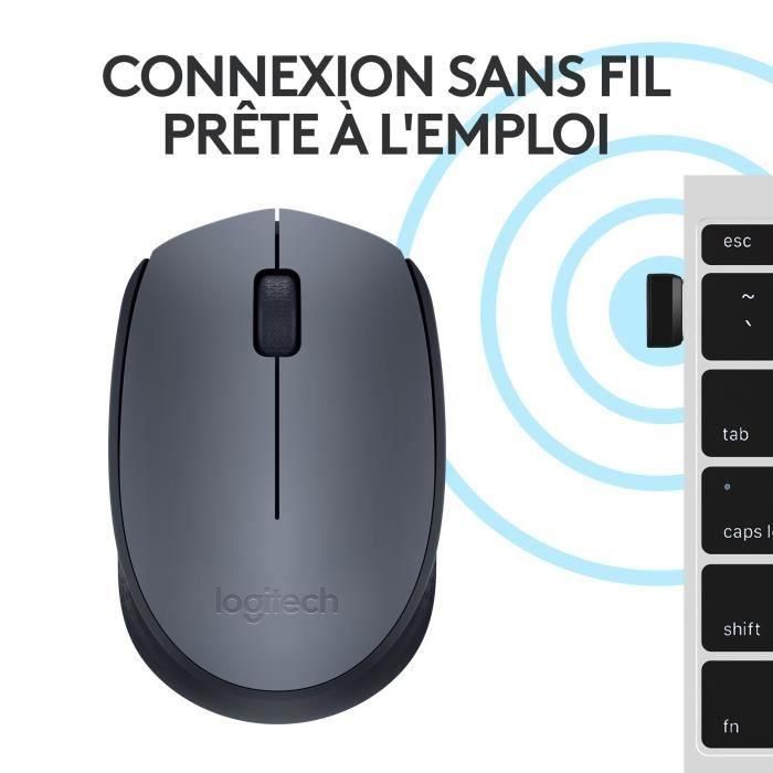 Logitech M170 Ratón Inalámbrico 2.4 GHz Gris con Receptor USB, 12 Meses de Batería, Compatible Windows, Mac y Chrome 5 Logitech M170 Ratón Inalámbrico 2.4 GHz Gris con Receptor USB, 12 Meses de Batería, Compatible Windows, Mac y Chrome 5