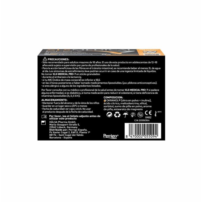 XLS MEDICAL PRO-7 Captagrasas con Okranol®: Suplemento para Pérdida de Peso, Reducción de Grasa Corporal y Control del Apetito, 360 Cápsulas 2