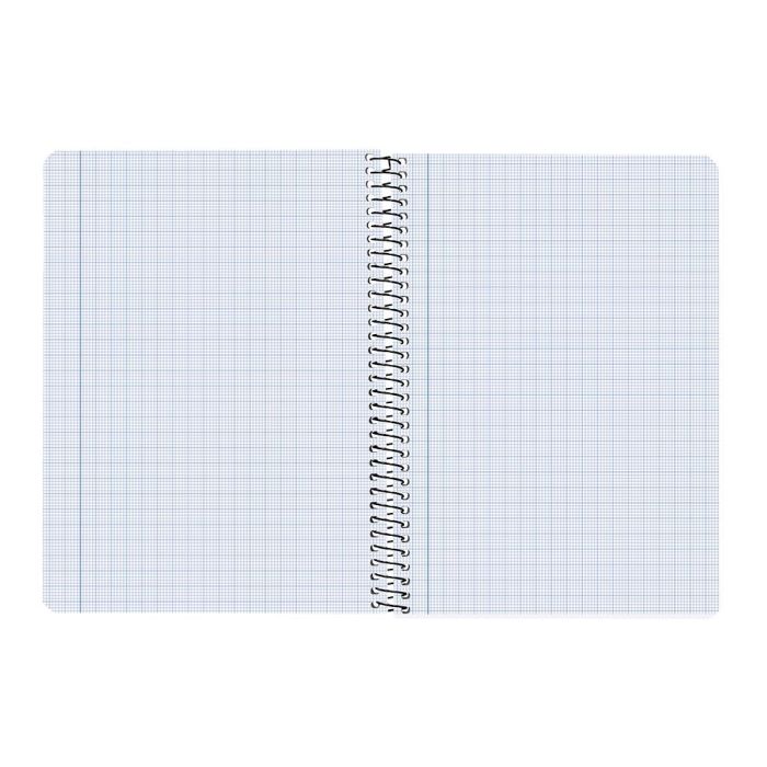 Cuaderno Espiral Liderpapel Cuarto Pautaguia Tapa Blanda 40H 75 gr Cuadro Pautado 2,5 mmcon Margen Colores Surtidos 4