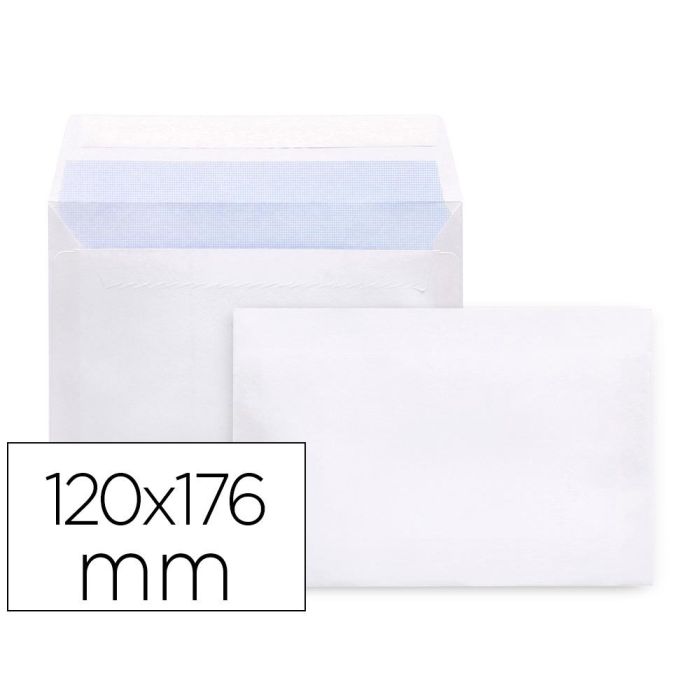 Sobre Liderpapel N 9 Blanco Comercial Normalizado 120x176 mm Tira De Silicona Paquete De 25 Unidades