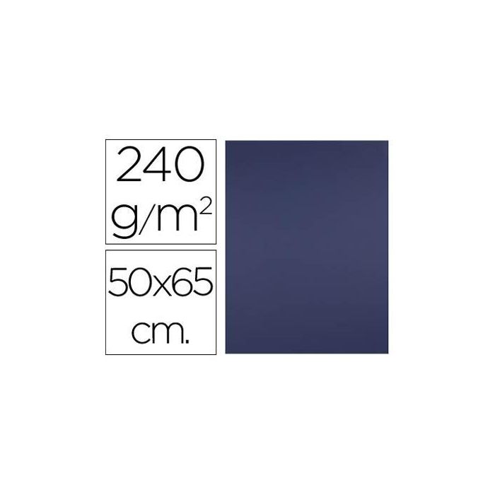 Cartulina Liderpapel 50x65 cm 240 gr-M2 Azul Zafiro 125 unidades