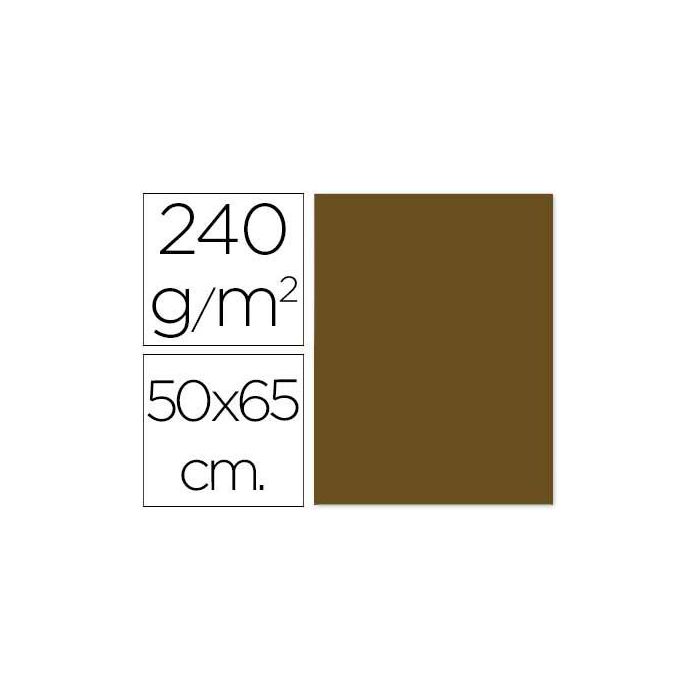 Cartulina Liderpapel 50x65 cm 240 gr-M2 Marron Claro Escolar 125 unidades