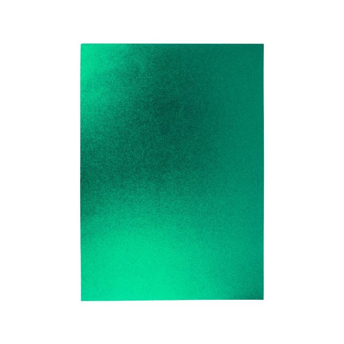Goma Eva Con Purpurina Liderpapel 50x70 cm 60 gr-M2 Espesor 2 mm Verde 10 unidades