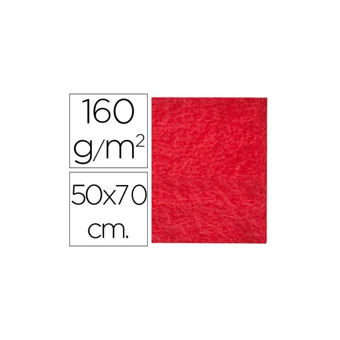 Fieltro Liderpapel 50x70 cm Rojo 160 gr-M2 10 unidades