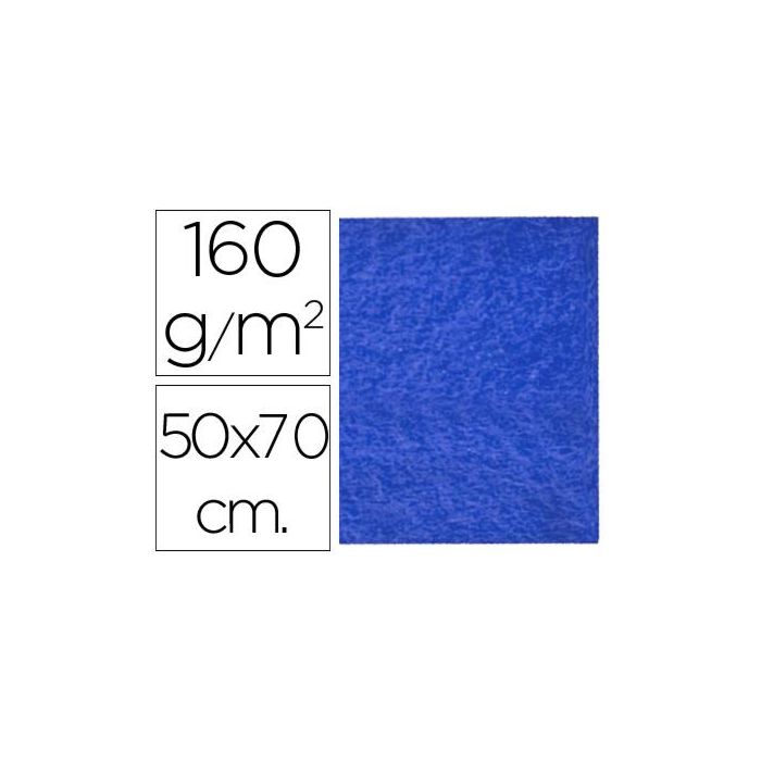 Fieltro Liderpapel 50x70 cm Azul Oscuro 160 gr-M2 10 unidades