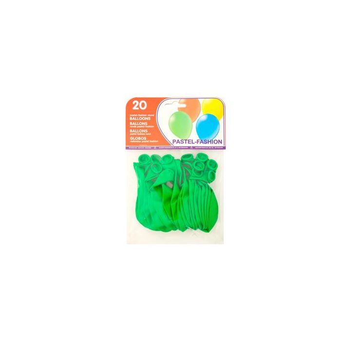 Globo 100% Latex Biodegradable Verde Pistacho Bolsa De 20 Unidades