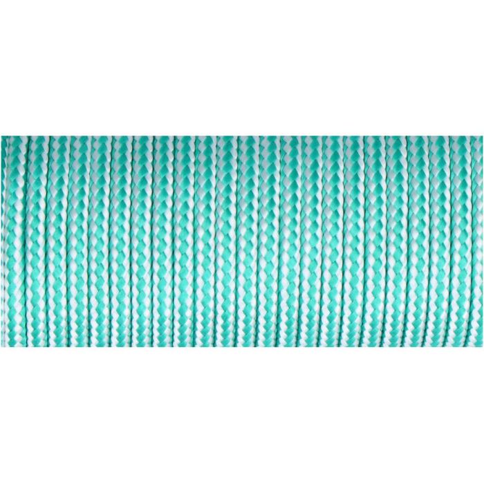 Cuerda trenzada pp verde/blanco 4,5 mm x 10 m 1 Cuerda trenzada pp verde/blanco 4,5 mm x 10 m 1