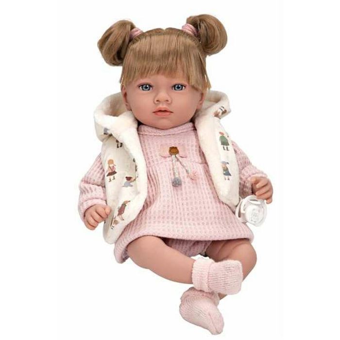 Muñeca elegance 40 cm aria rosa c/mecamismo risa try me 3