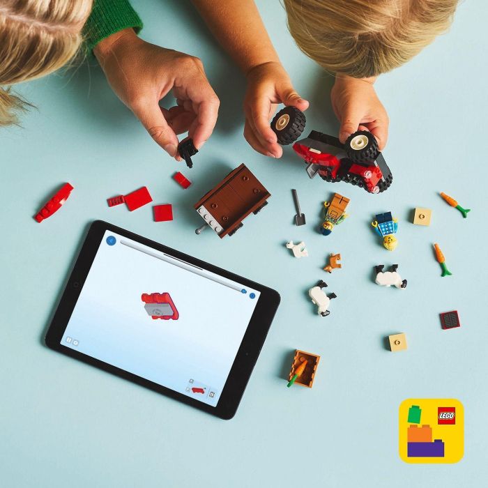 Lego City Juego de Construcción Tractor Rojo con Remolque y Oveja, para 4+ años 5