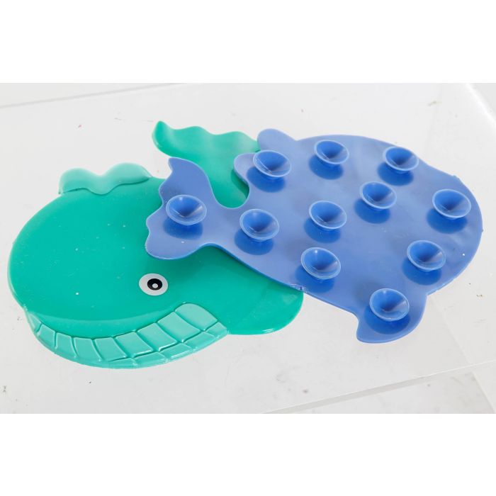 DKD Home Decor Antideslizantes para Niños de PVC, Alfombrillas con Diseño Ballena, Colores Azul y Turquesa, Set de 6 piezas (1x10x11.5 cm) 1 DKD Home Decor Antideslizantes para Niños de PVC, Alfombrillas con Diseño Ballena, Colores Azul y Turquesa, Set de 6 piezas (1x10x11.5 cm) 1