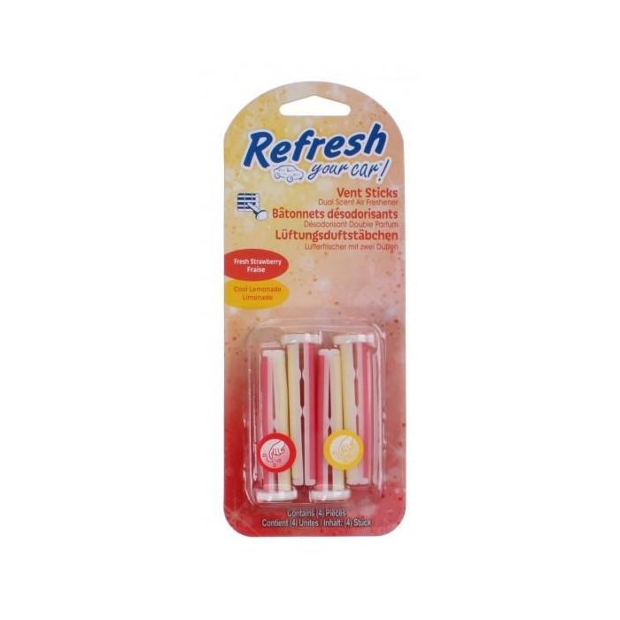 California Scents CCSVENT003 Vent Sticks Ambientador Straw-Cool Lemond Hasta 60 Días