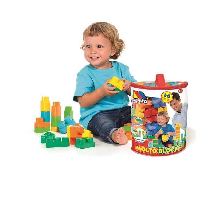 Bote con Bloques de Construcción Moltó Blocks (60 pcs) 1